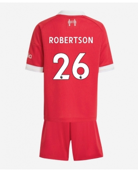 Billige Fotballdrakt Liverpool Andrew Robertson #26 Replika Hjemmedraktsett Barn 2025-26 Kortermet (med bukser)